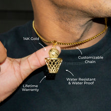 Mens Jewelry - 14K Gold Basketball Necklace | Appx. 5 Grams