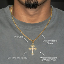 Mens Jewelry - 14K Gold Crucifix Necklace | Appx. 4 Grams