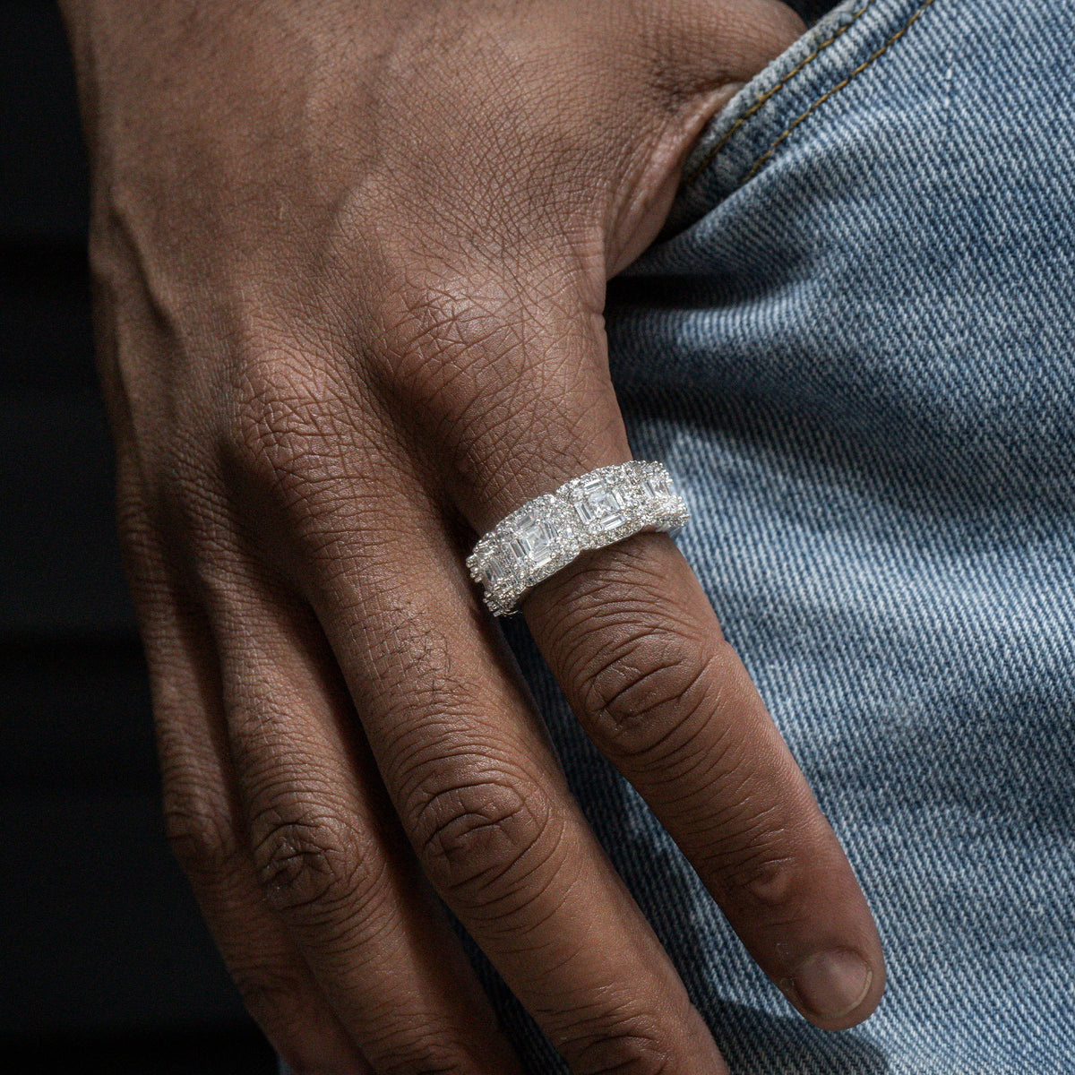 Customer wearing CUBANC jewelry