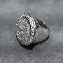 Mens Jewelry - 14K White Gold Iced Out VVS Pinky Ring | 17.2 Grams