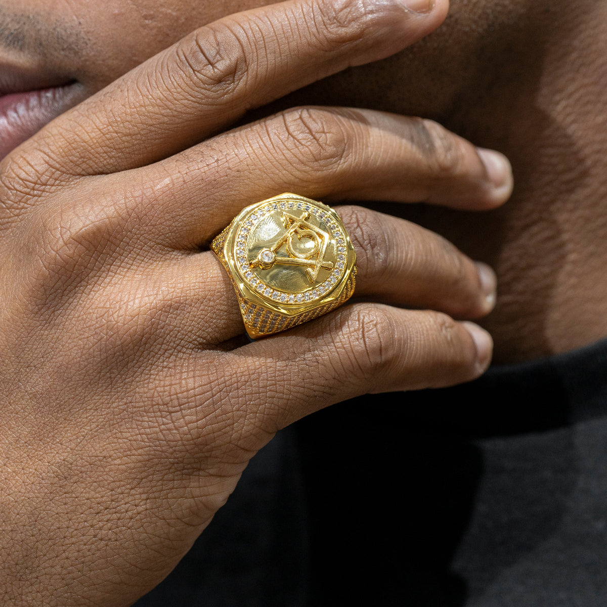Customer wearing CUBANC jewelry