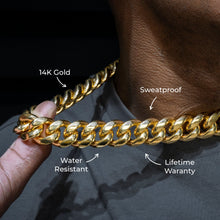 Mens Jewelry - Solid Gold Miami Cuban Link Chain & Bracelet