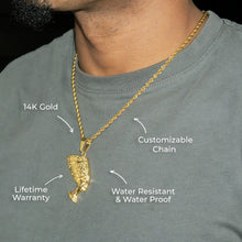 Mens Jewelry - 14K Gold Egyptian Pharaoh Necklace | Appx. 16 Grams