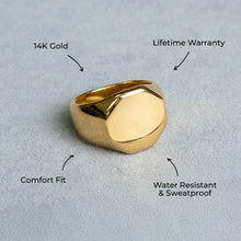 Mens Jewelry - Signet Gold Pinky Ring | 12 Grams