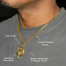 Mens Jewelry - 14K Gold American Eagle Necklace | Appx. 11 Grams