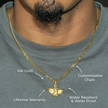 Mens Jewelry - 14K Gold Angel Necklace | Appx. 2.6 Grams