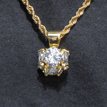 Mens Jewelry -  14K Gold Iced Out VVS Pendant Necklace | Appx. 19 Grams