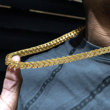 Gold Jewelry -  Solid Gold Iced Out VVS Franco Chain ( 8 Mm )