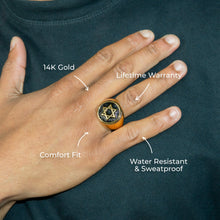 Mens Jewelry - Star of David Gold Pinky Ring | 25 Grams